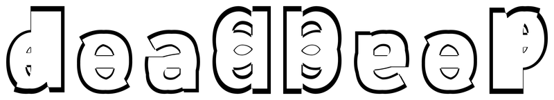 Ambigram for deadbeef in Sourcesanspro-bold